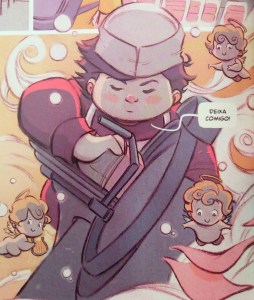 A razão do afeto de Magali. Mas quem resiste a um padeiro fatiando presunto, não é mesmo?